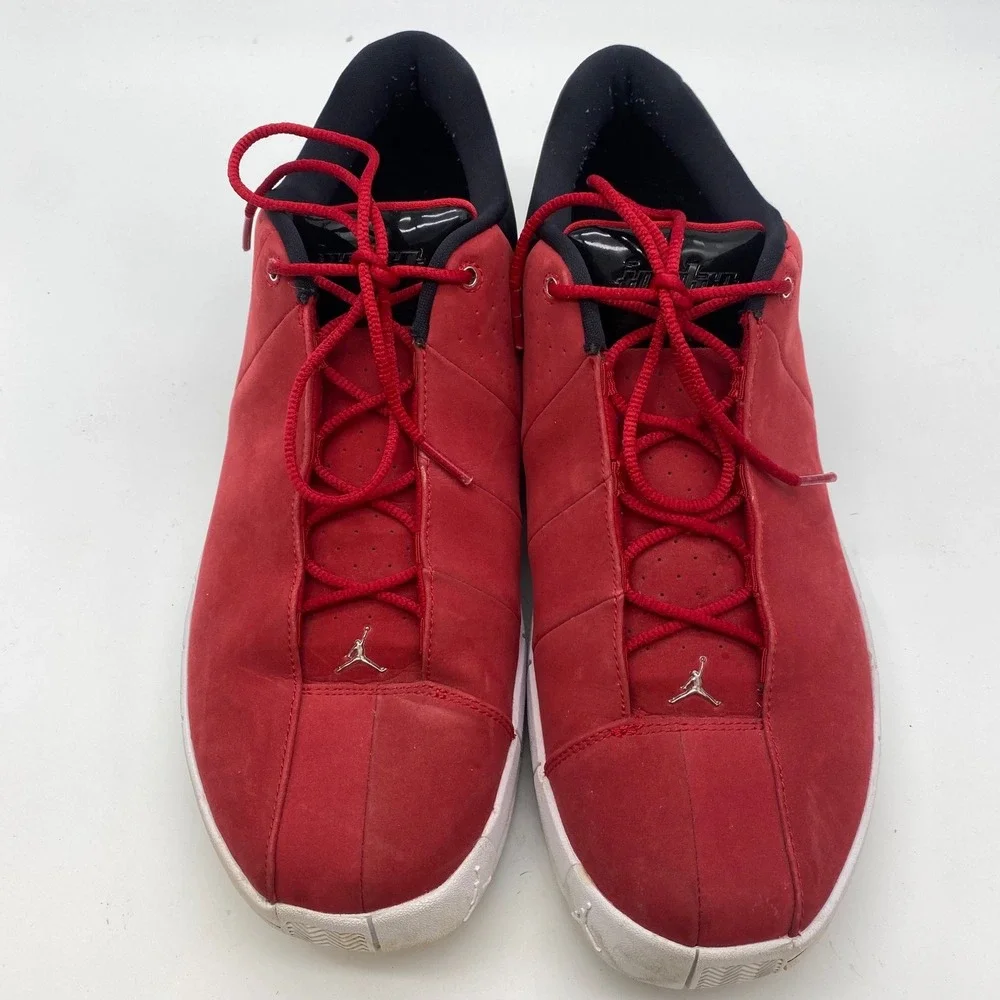 Nike Jordan Team Elite 2 Low Mens 12 Red Black Basketball Shoes AO1696-600